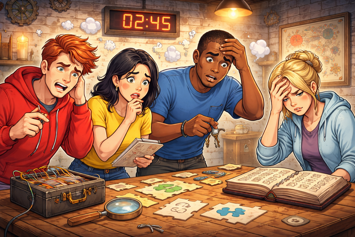 Errores más comunes que cometen los jugadores en un escape room